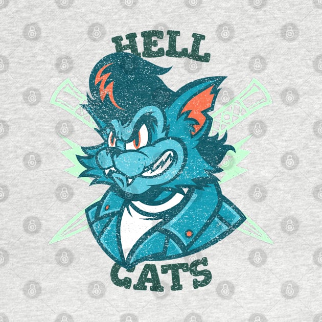 Cool Vintage "Hell Cats" Rockabilly by TOXiK TWINS